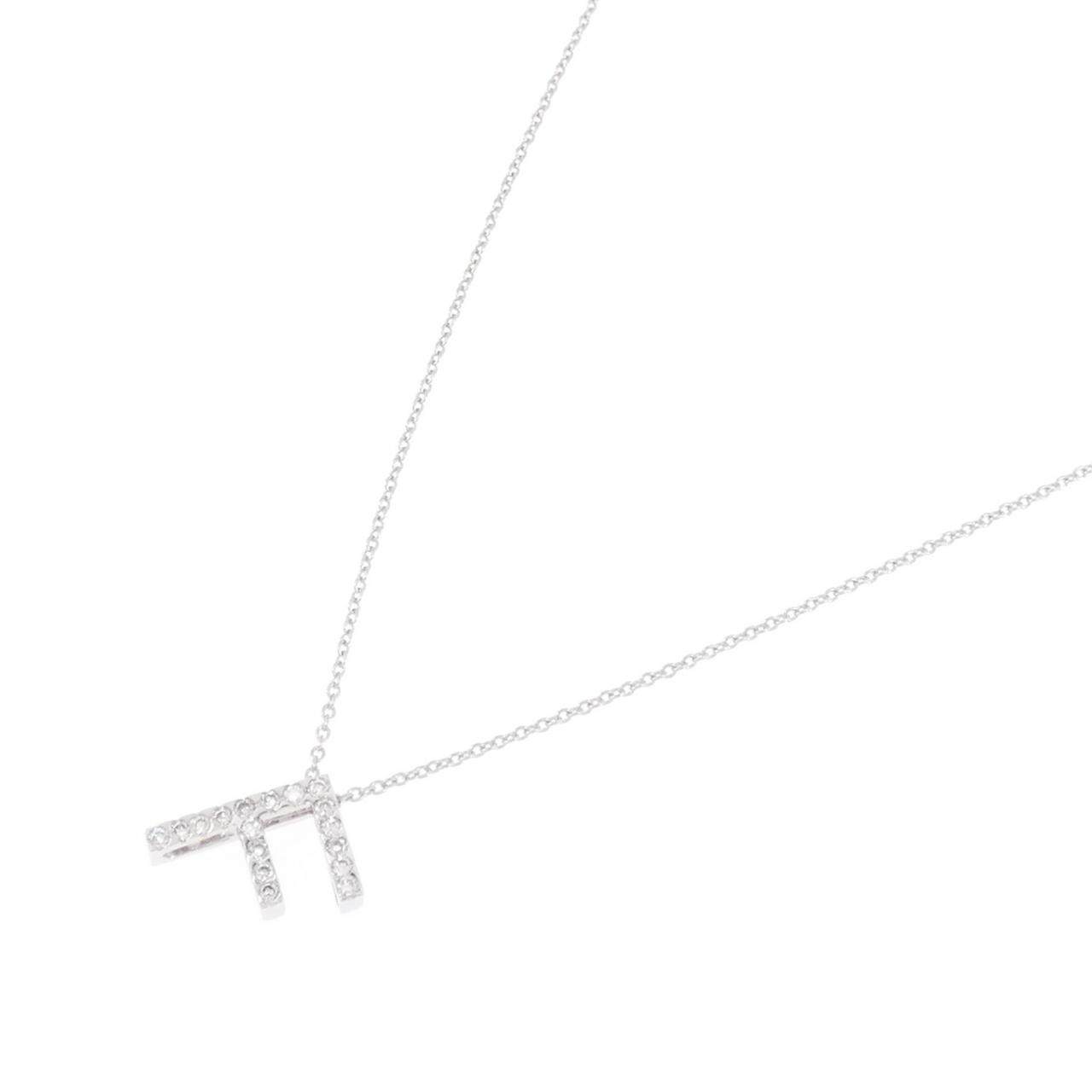 Au750 ダイヤモンド イニシャルF ネックレス