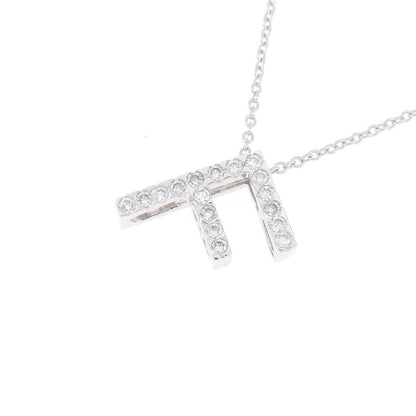 Au750 ダイヤモンド イニシャルF ネックレス