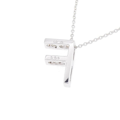 Au750 ダイヤモンド イニシャルF ネックレス