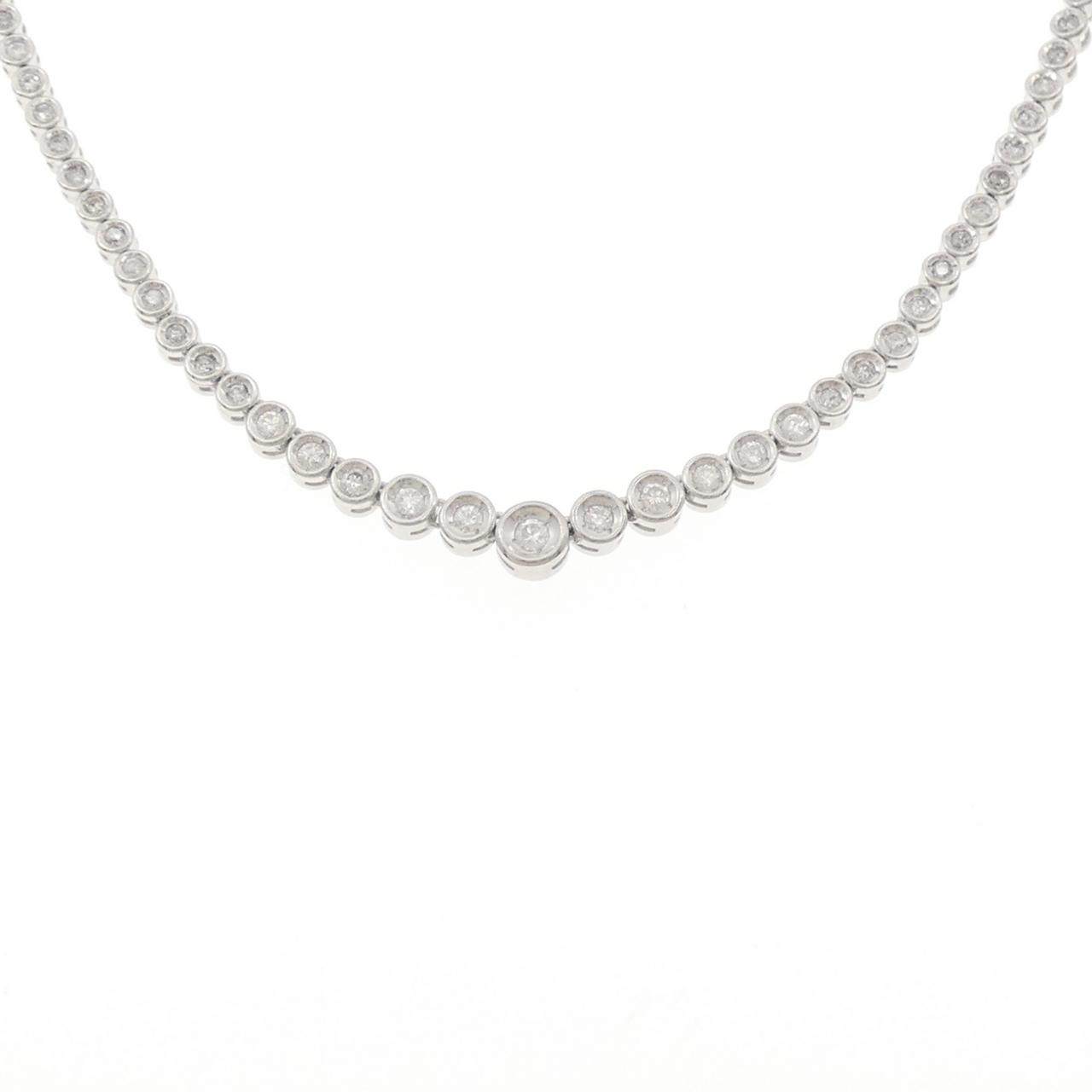 プラチナ850 3.00CT ダイヤモンドネックレス