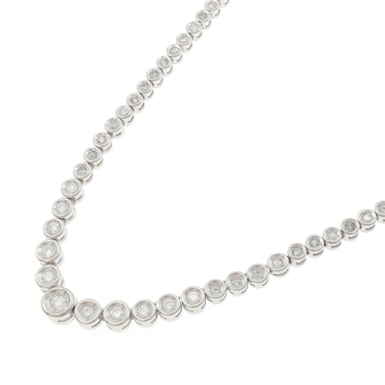 プラチナ850 3.00CT ダイヤモンドネックレス