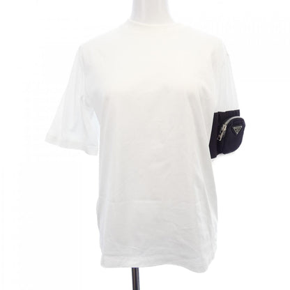 プラダ トライアングルロゴ コットンTシャツ