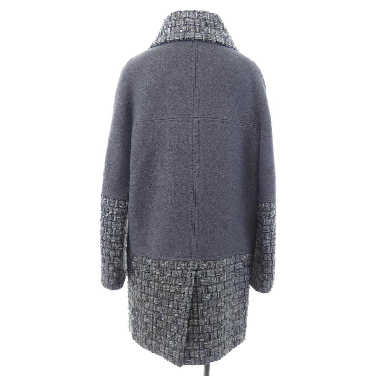 シャネル カシミヤ混コート