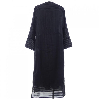 エルメス RUFFLED OPEN WORK DRESS シルクワンピース