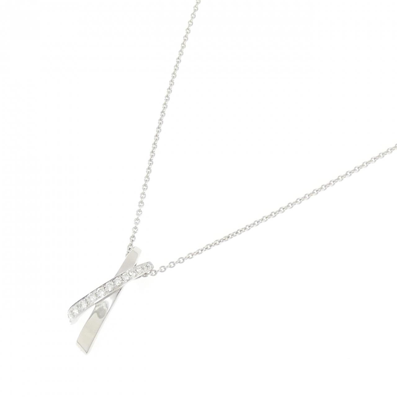 グラフ 750ホワイトゴールド ダイヤモンド ネックレス