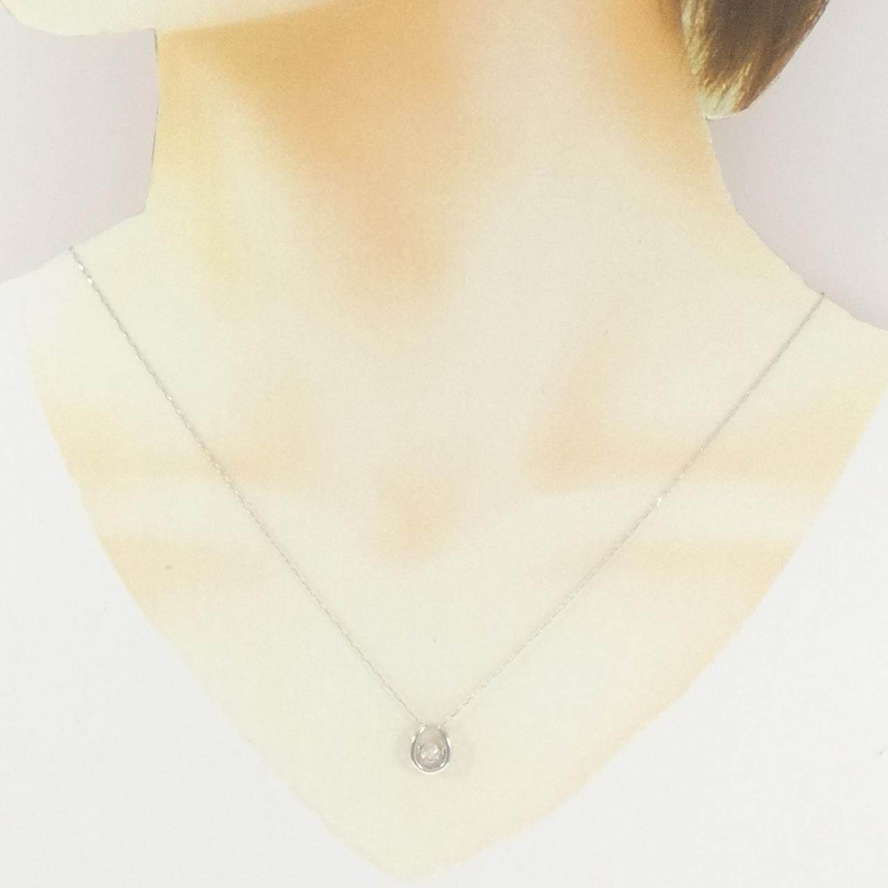 プラチナ ダイヤモンド ホースシュー ネックレス