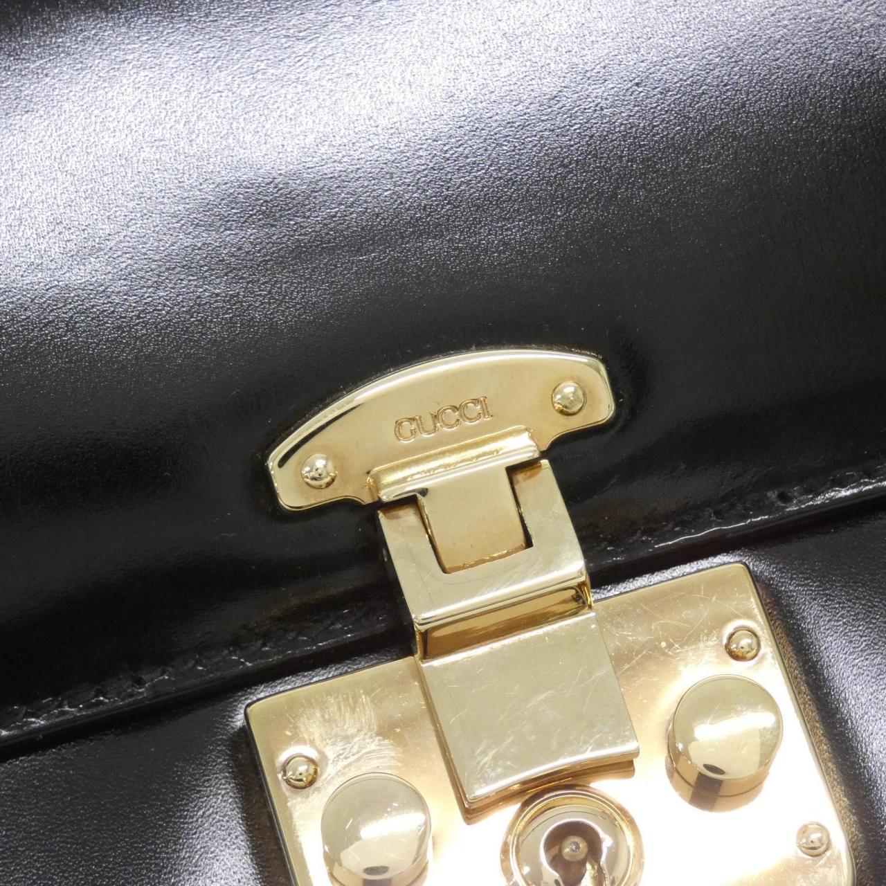 グッチ レザーショルダーバッグ