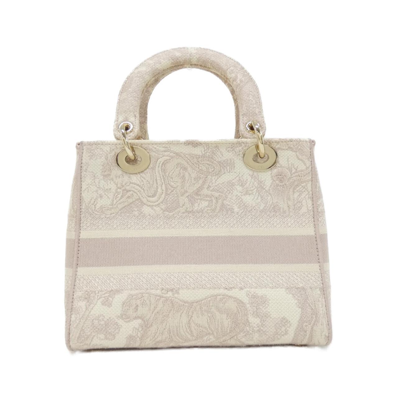 クリスチャンディオール TOILE DE JOUY レディ ディーライト ミディアム キャンバス バッグ
