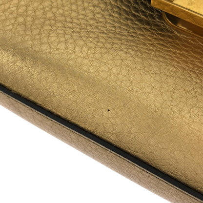 ヴァレンティノガラヴァーニ メタリックカーフ ショルダーバッグ