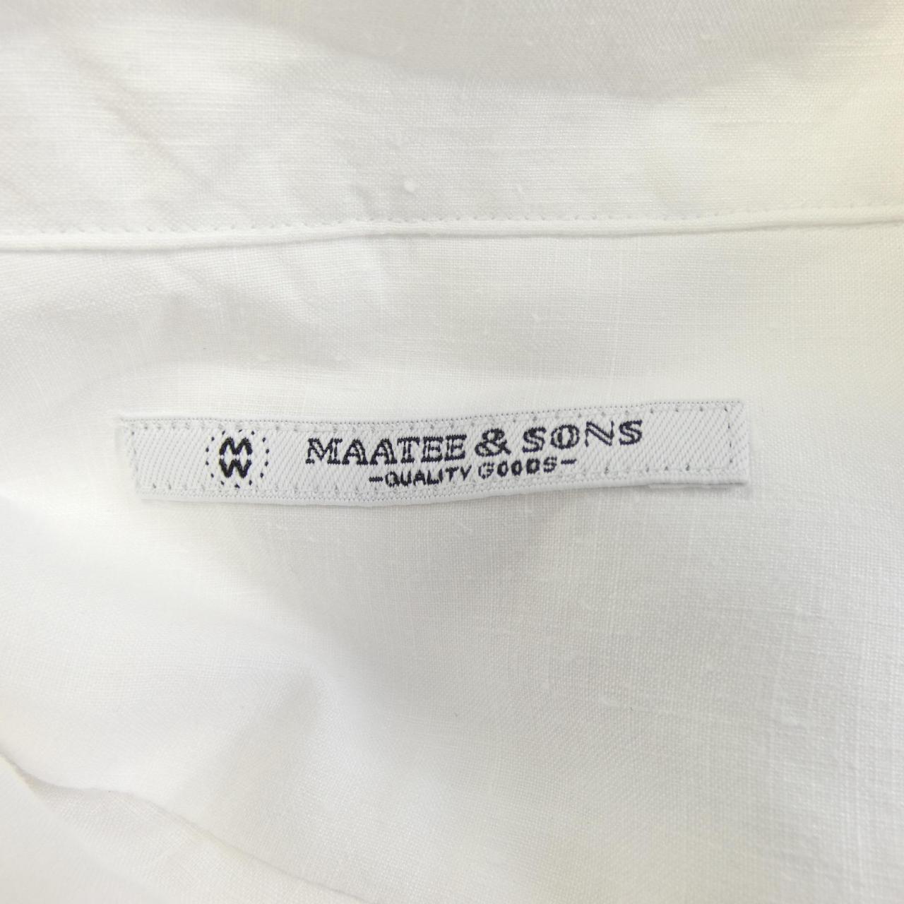 MAATEE&SONS シルク半袖シャツ