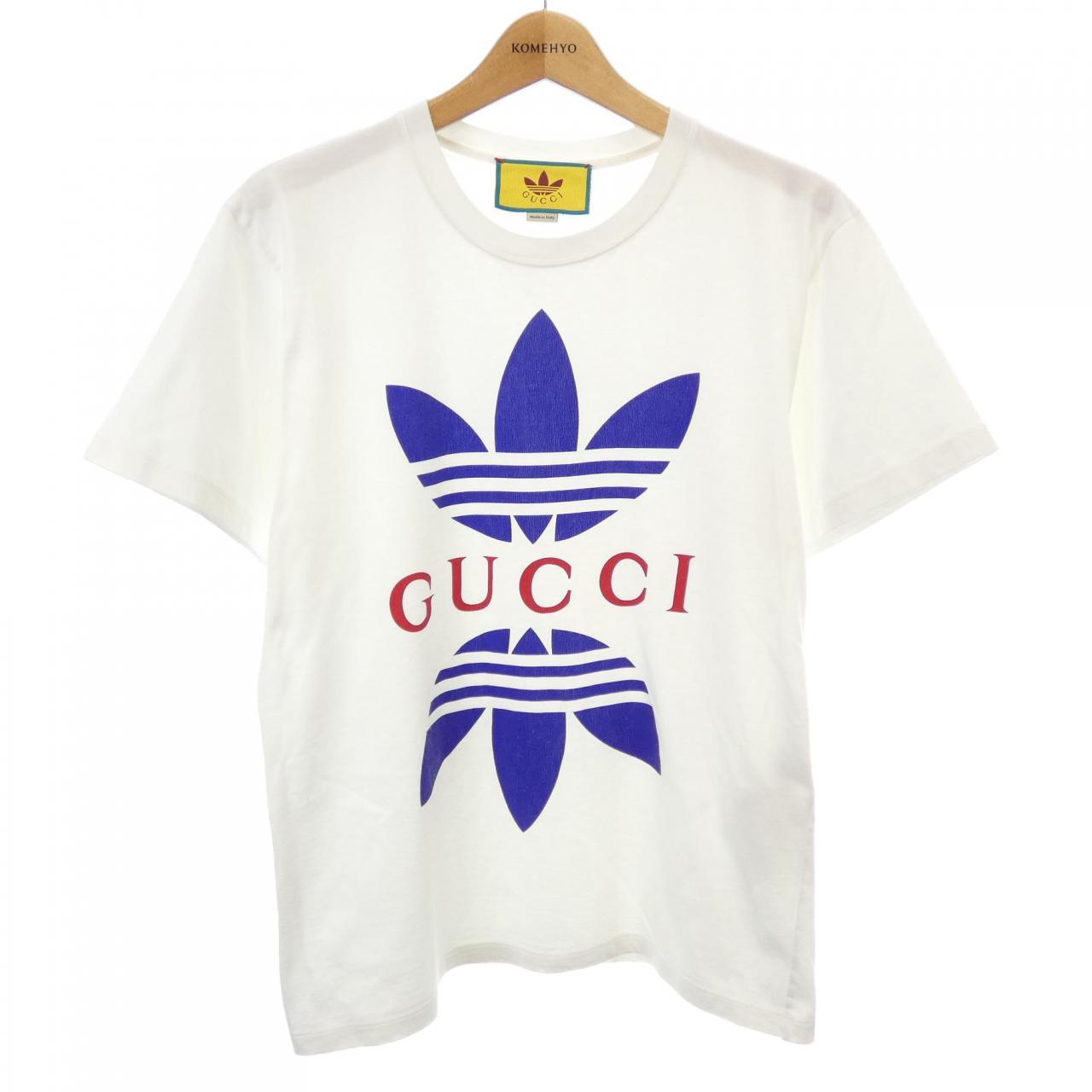 グッチ アディダス コットンTシャツ