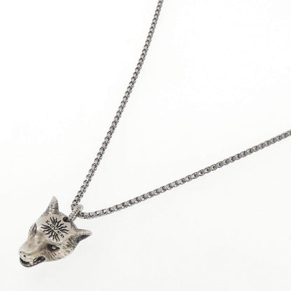 グッチ ウルフヘッド 925シルバー ネックレス