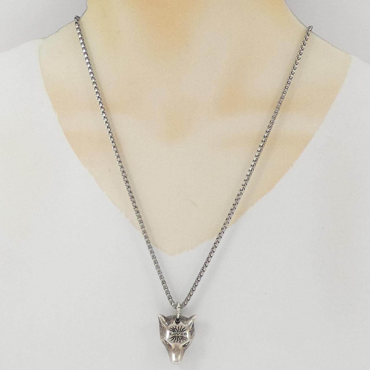 グッチ ウルフヘッド 925シルバー ネックレス
