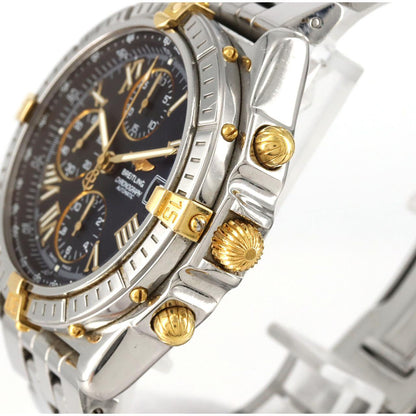 ブライトリング クロスウィンド ビコロ ステンレススチール×イエローゴールド 自動巻腕時計
