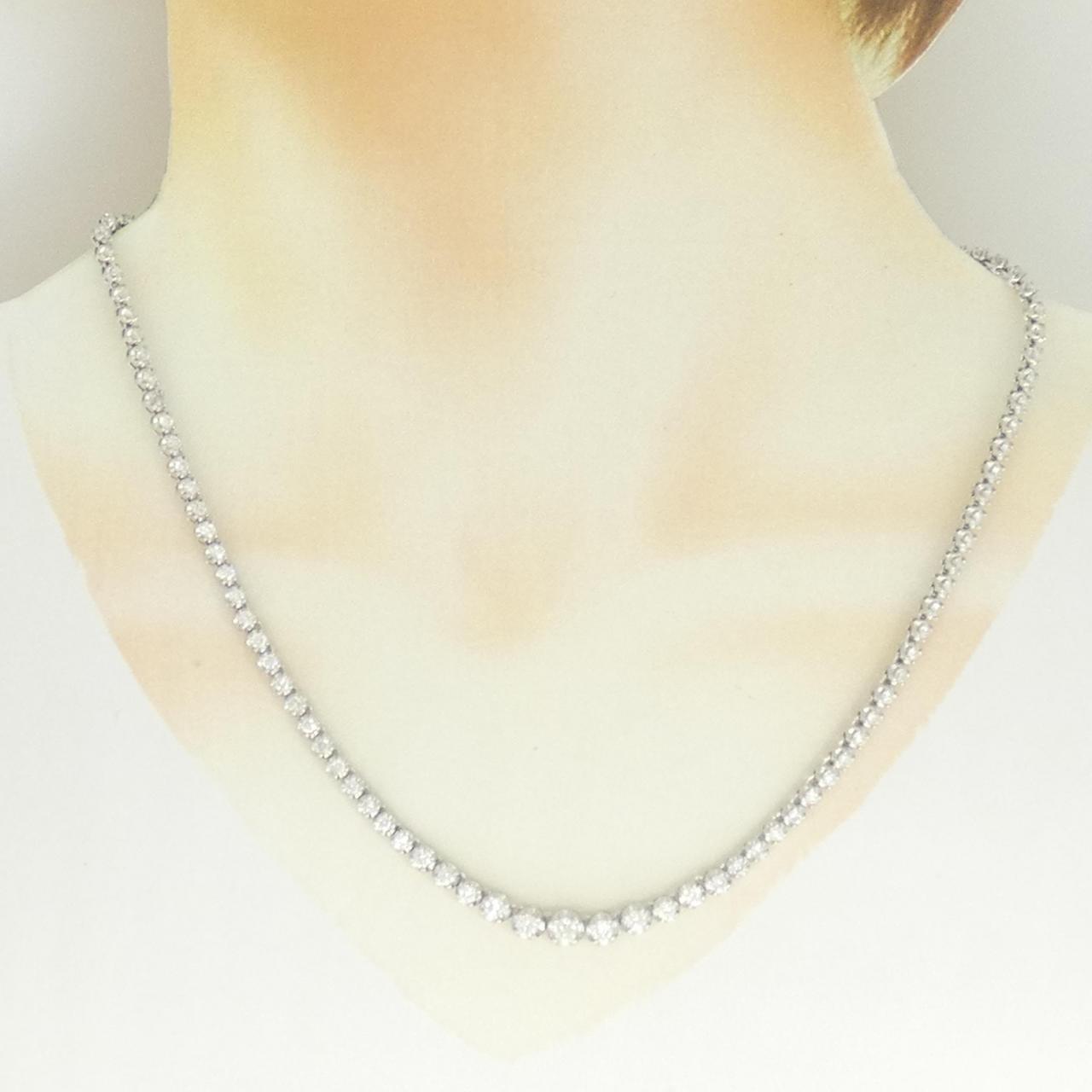 プラチナ850 ダイヤモンドネックレス