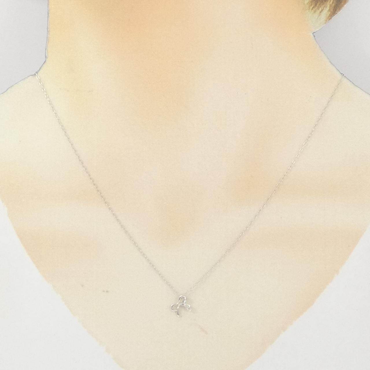 K10ホワイトゴールドダイヤモンドネックレス