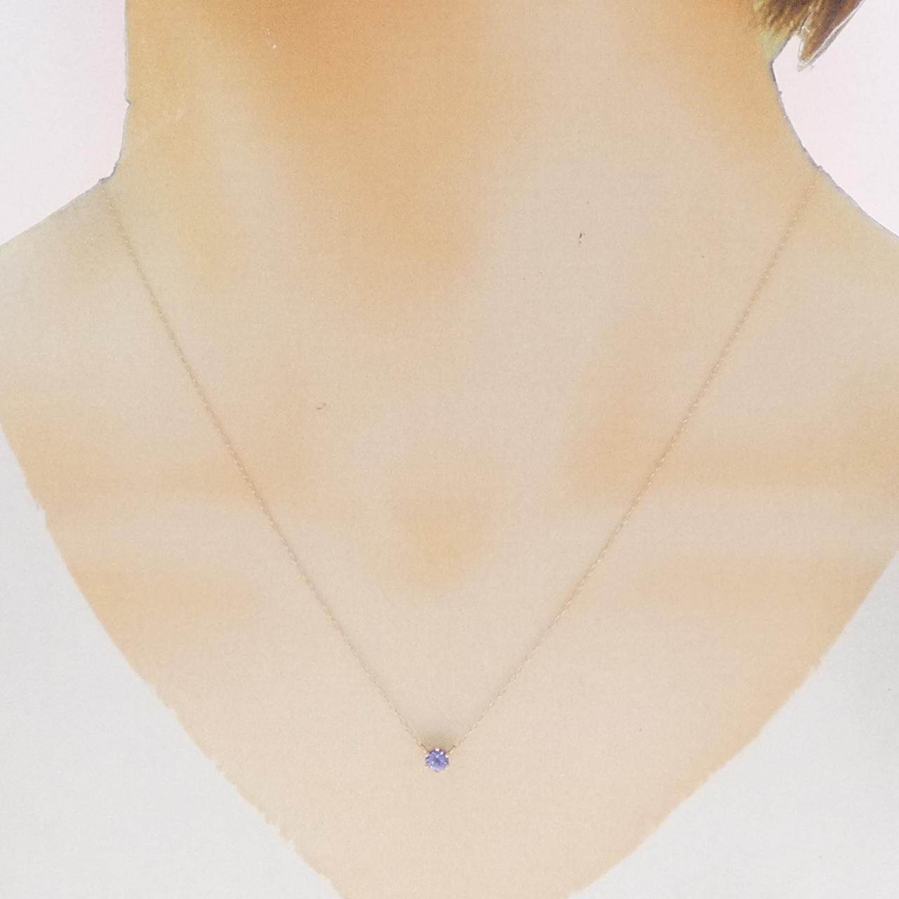 Au750タンザナイトネックレス