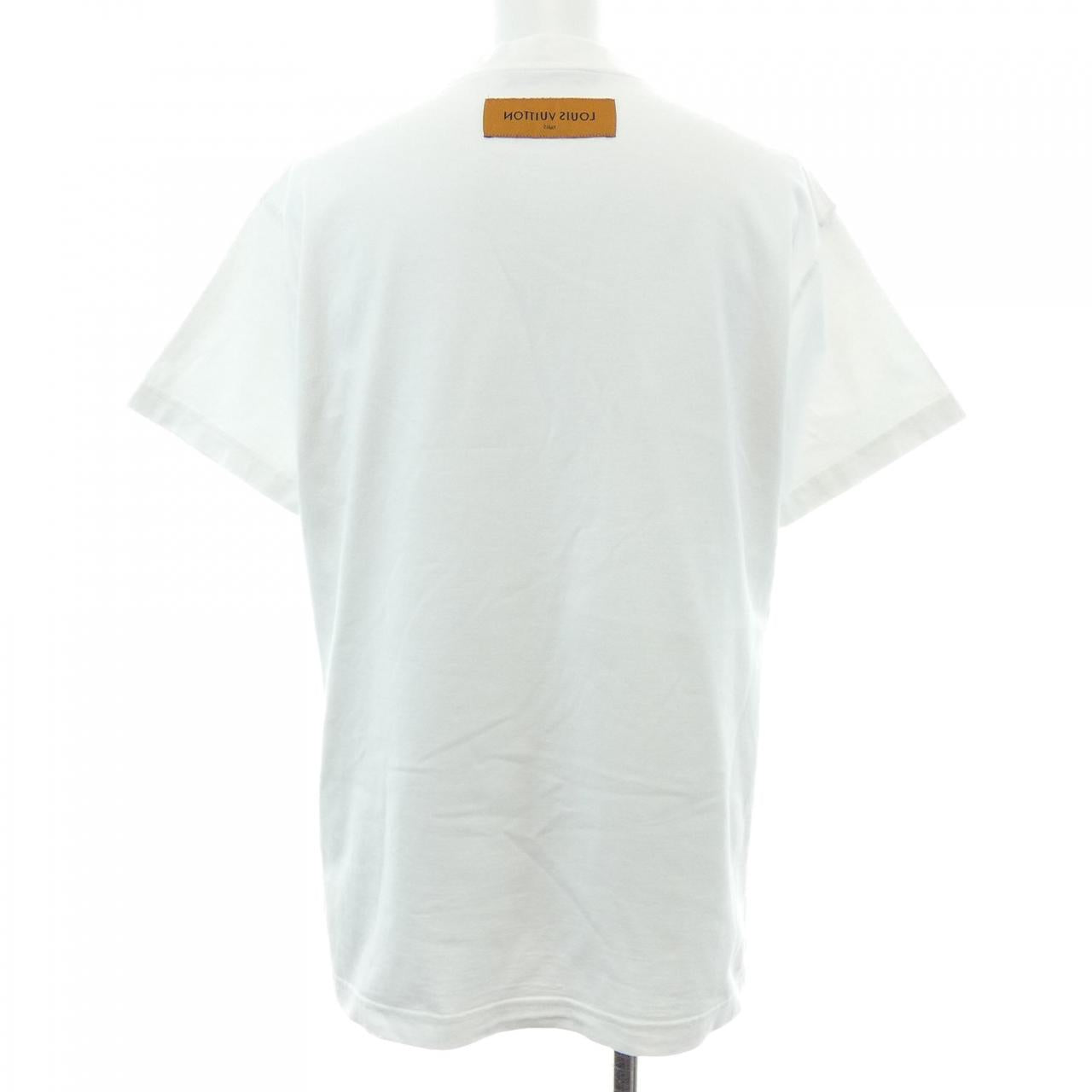 ルイヴィトン フロントプリンテッドパステル コットンTシャツ