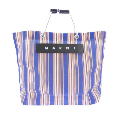 マルニ MARKETストライプトートバッグ