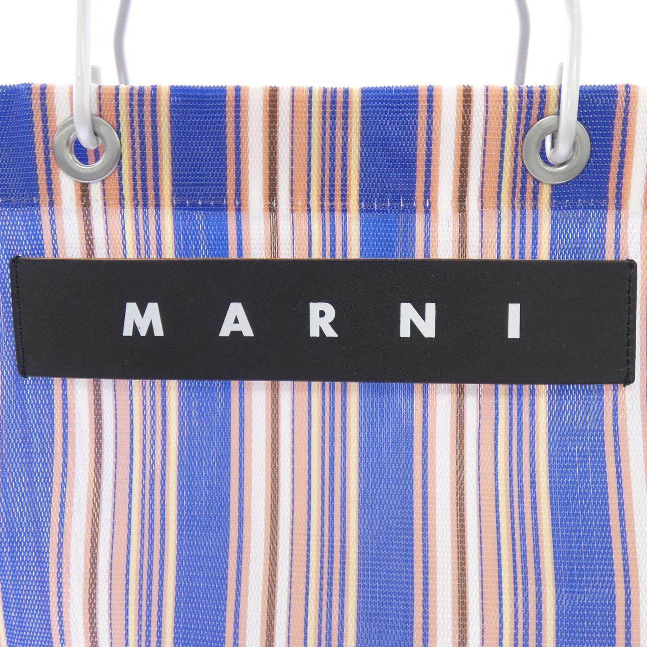 マルニ MARKETストライプトートバッグ