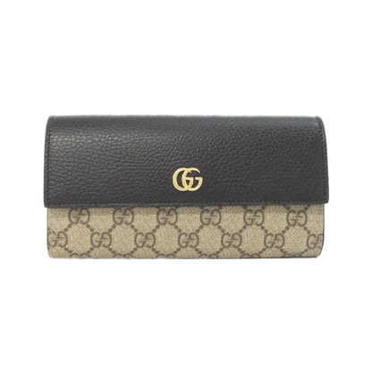 グッチ GGマーモント GGスプリームキャンバス 二つ折り長財布