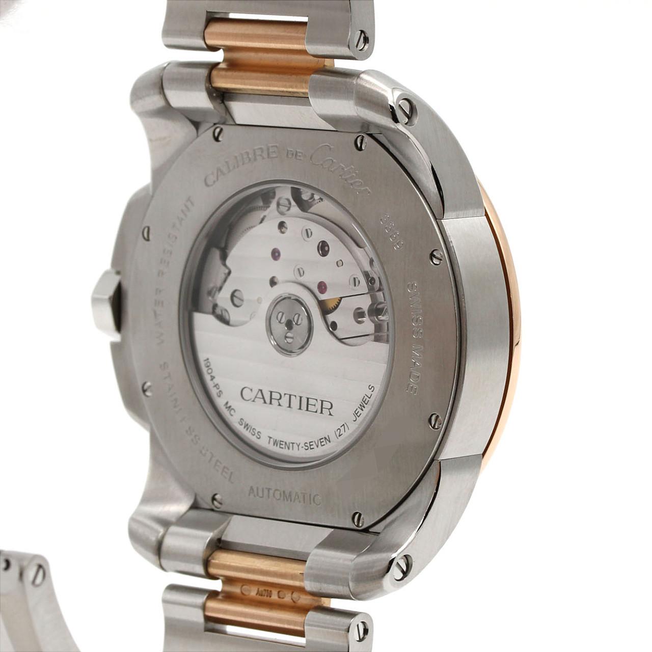 カルティエ カリブル ドゥ カルティエ Au750ステンレススチール 自動巻