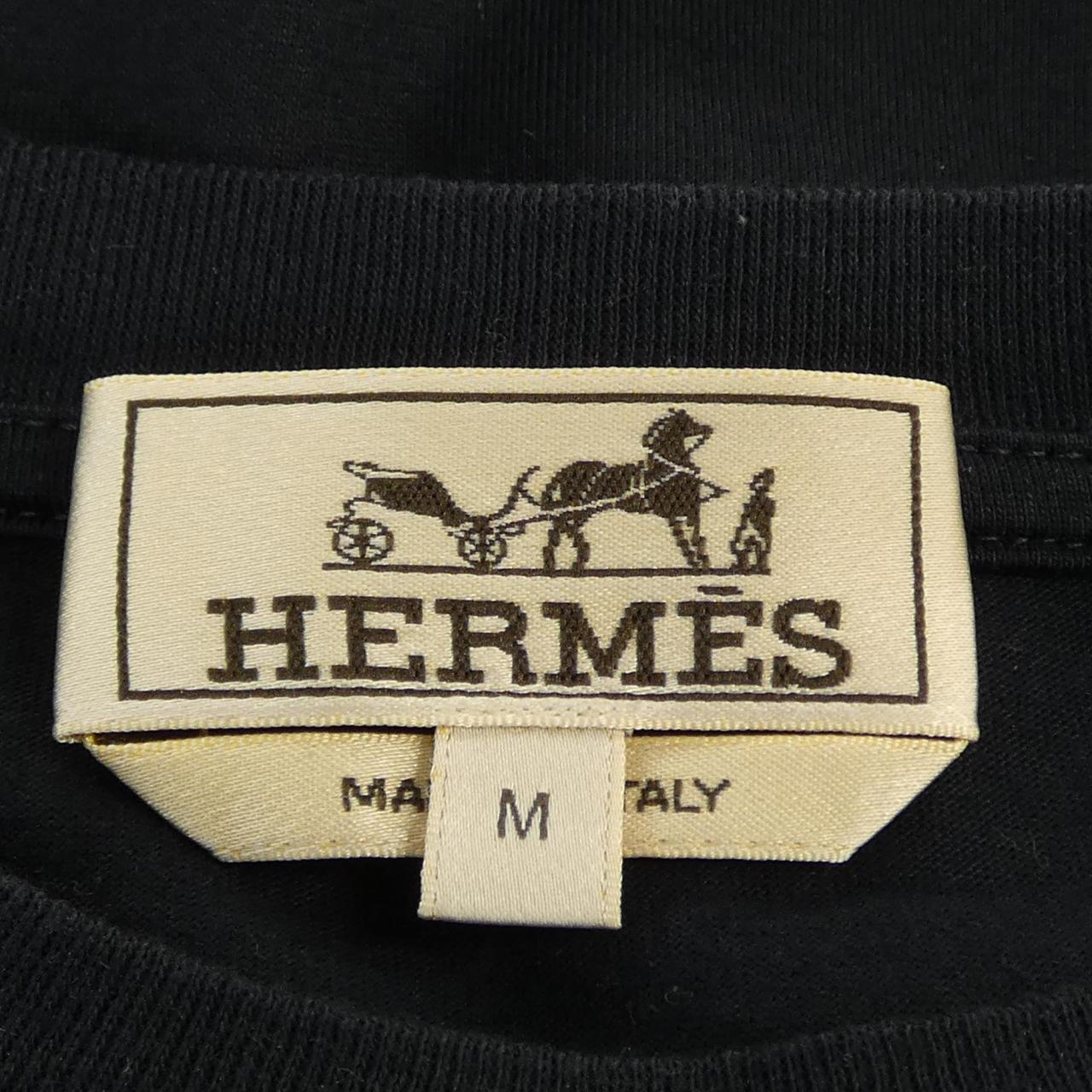エルメス エトリエ アン フラグモン コットンTシャツ