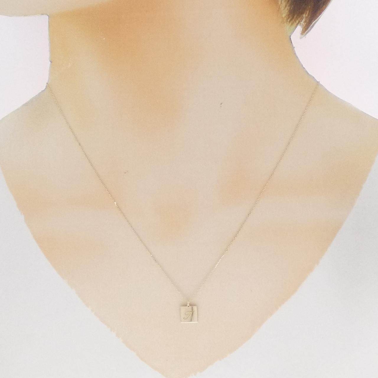 K10YG イニシャルT Kネックレス