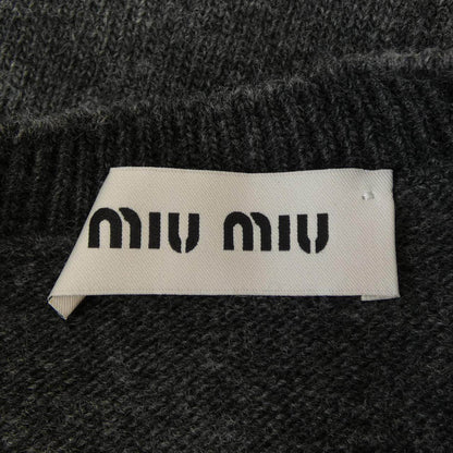 ミュウミュウ MIU MIUロゴ カーディガン