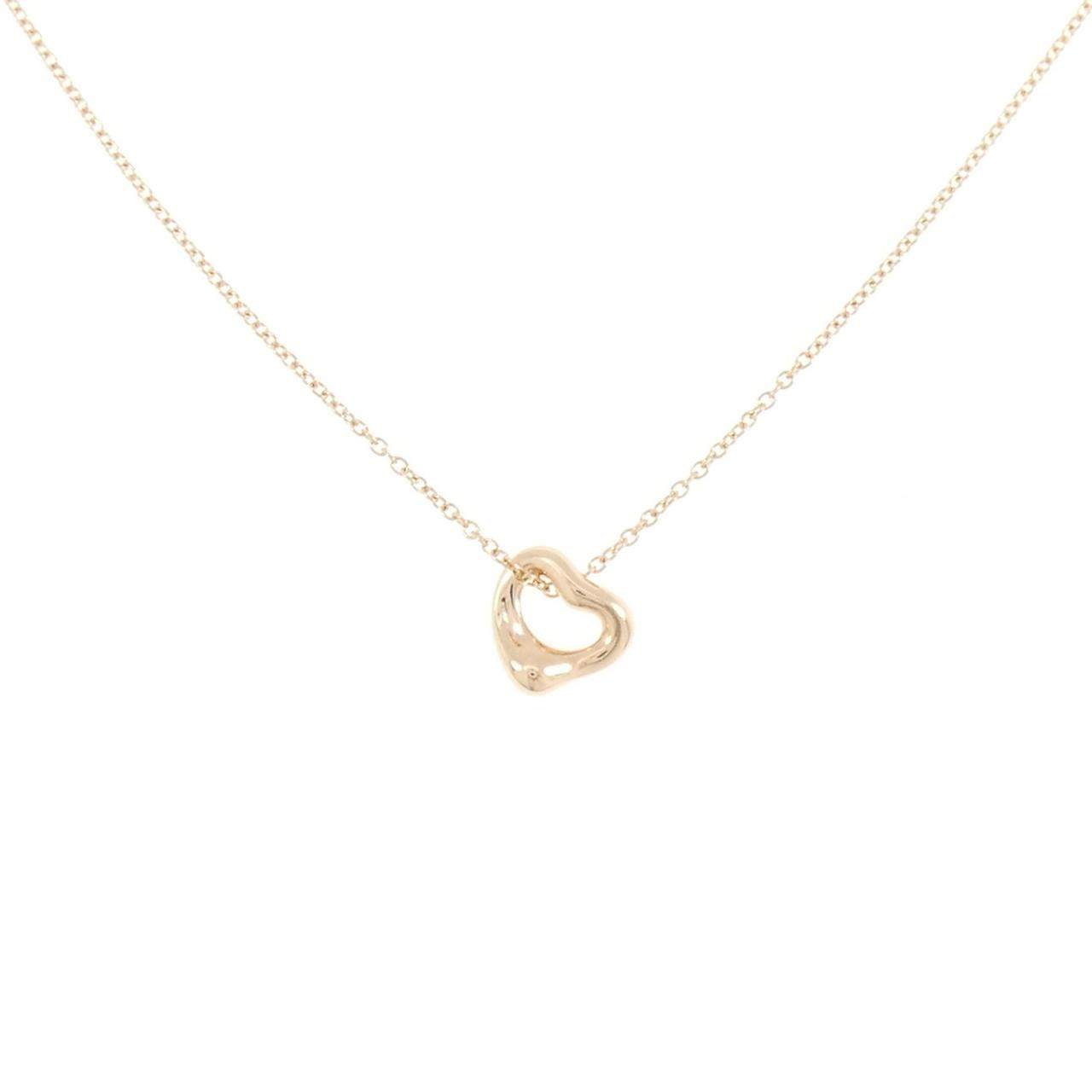 ティファニー オープンハート 750ピンクゴールド ネックレス