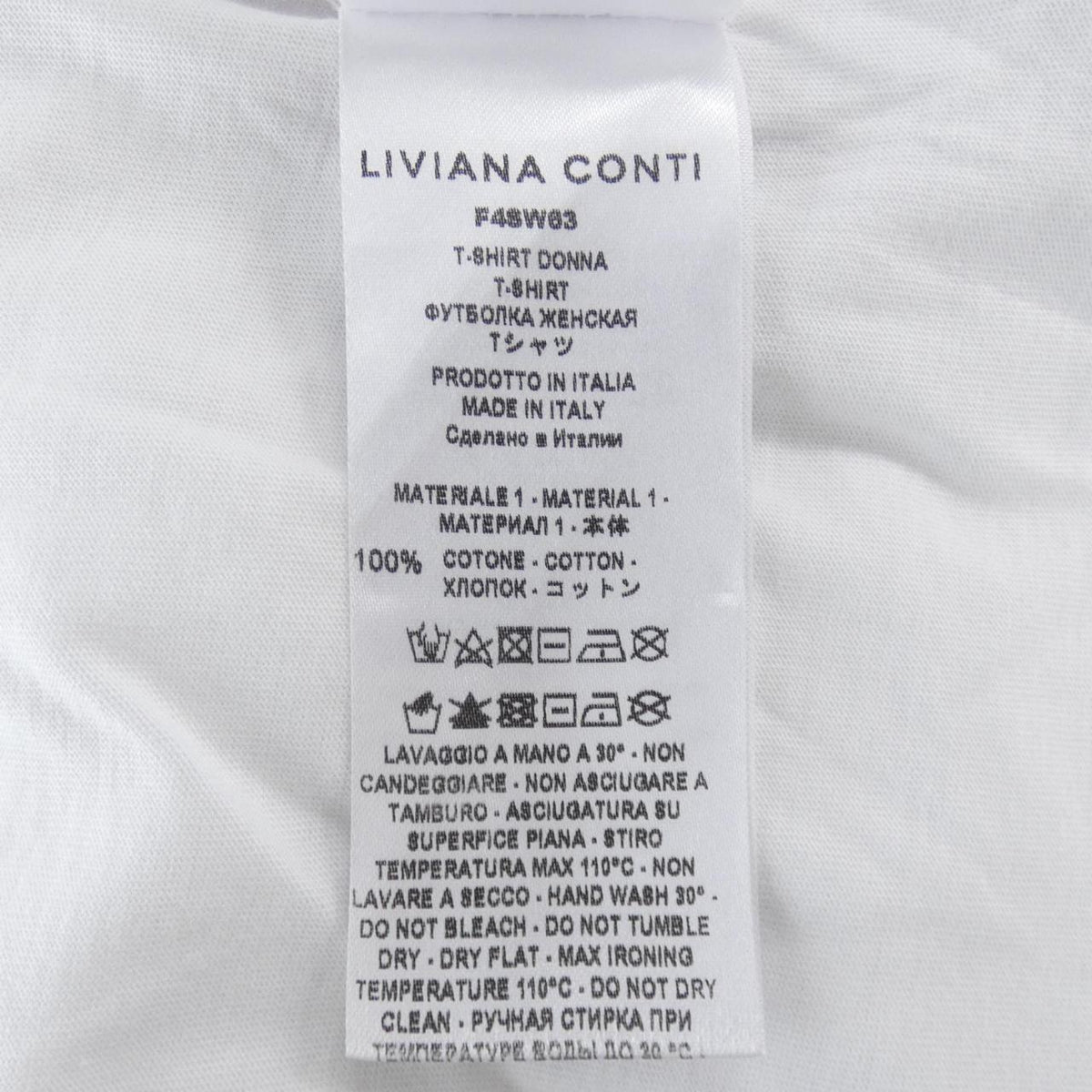 リビアナコンティ コットンTシャツ