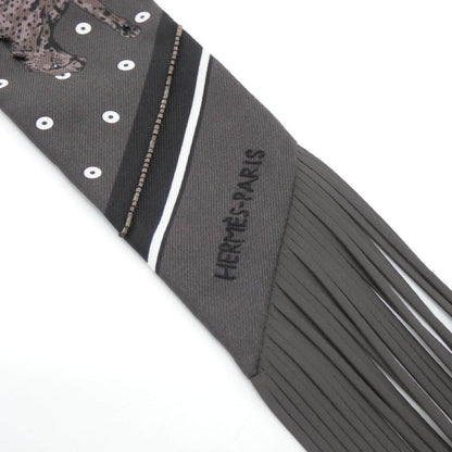 エルメス GUEPARD BANDANA ツイリー シルク ラム スカーフ