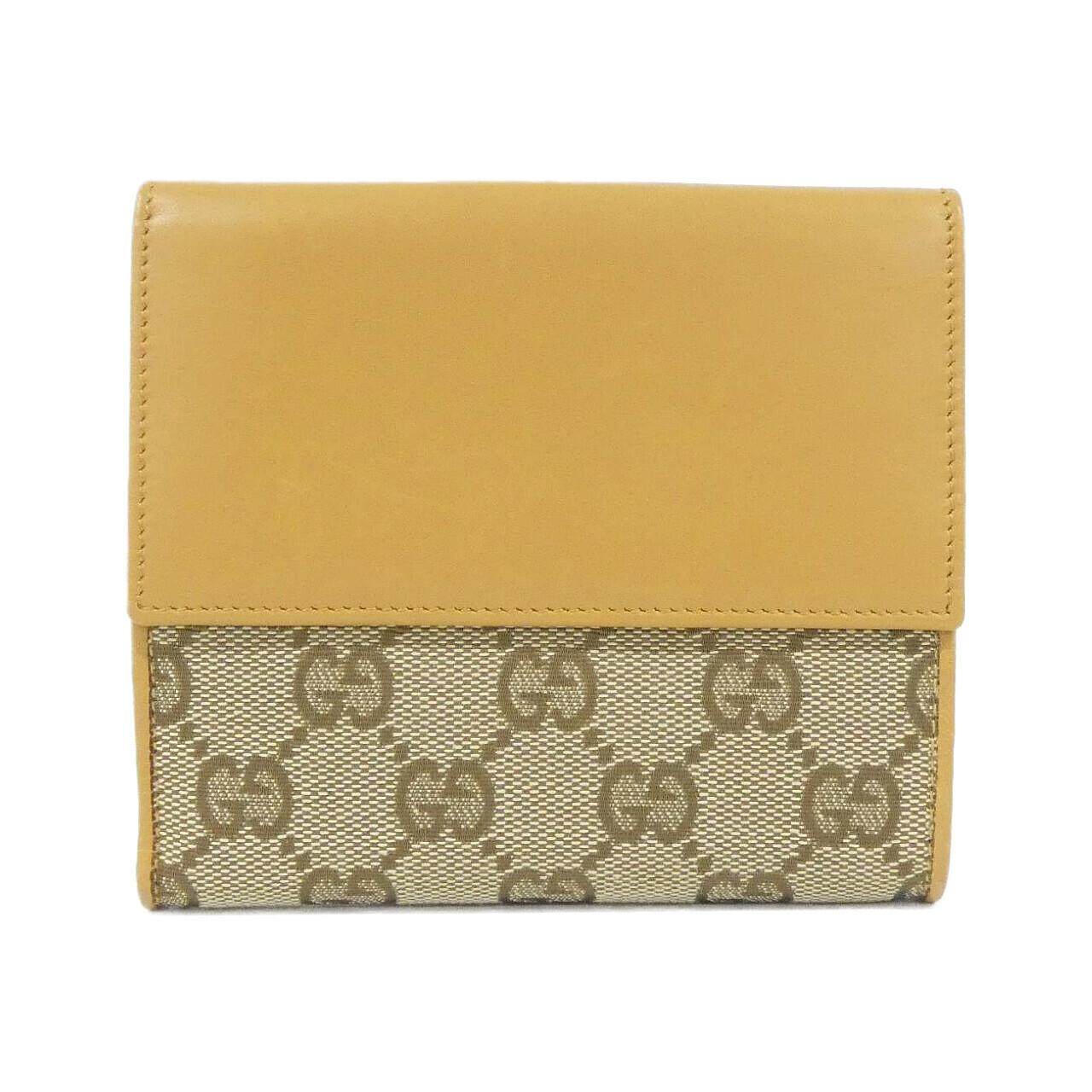 グッチ GGキャンバス レザー 二つ折り財布