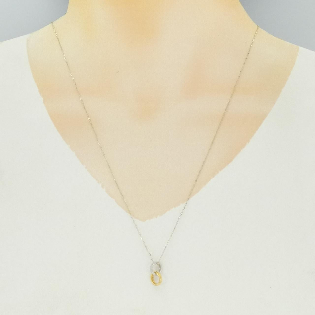 K24YG純プラチナK18YG ネックレス
