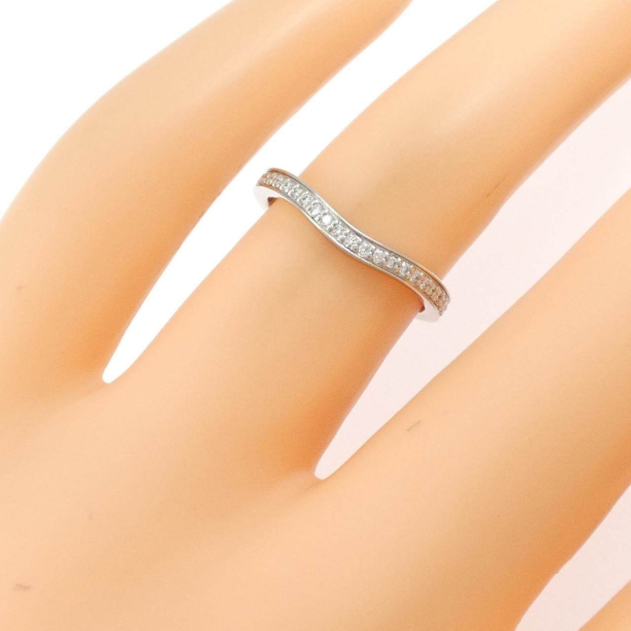 カルティエ バレリーナ Pt950 ダイヤモンドリング 7.5号