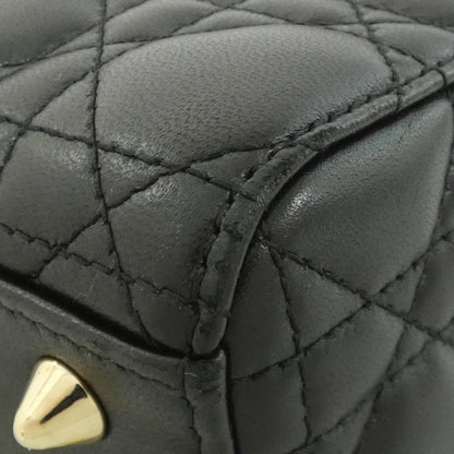 クリスチャンディオール MY ABCDIOR レディディオール スモール ラムスキン ハンドバッグ