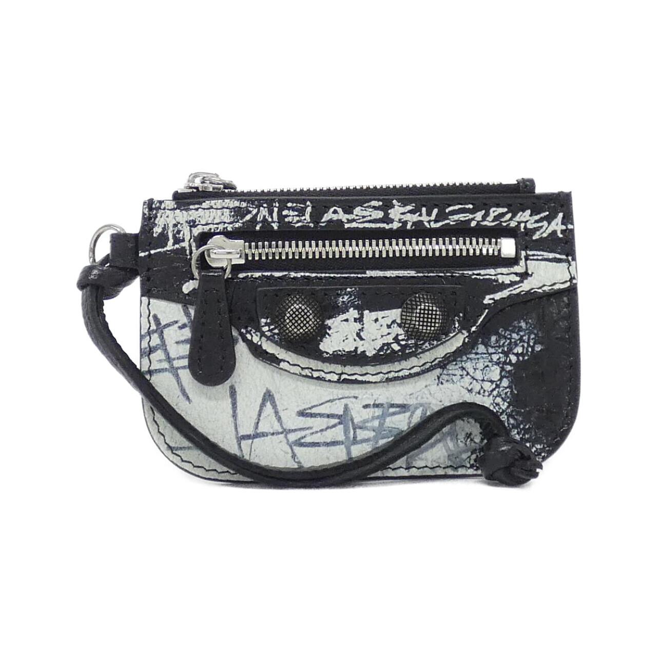 バレンシアガ LE CAGOLE GRAFFITI レザーコインケース