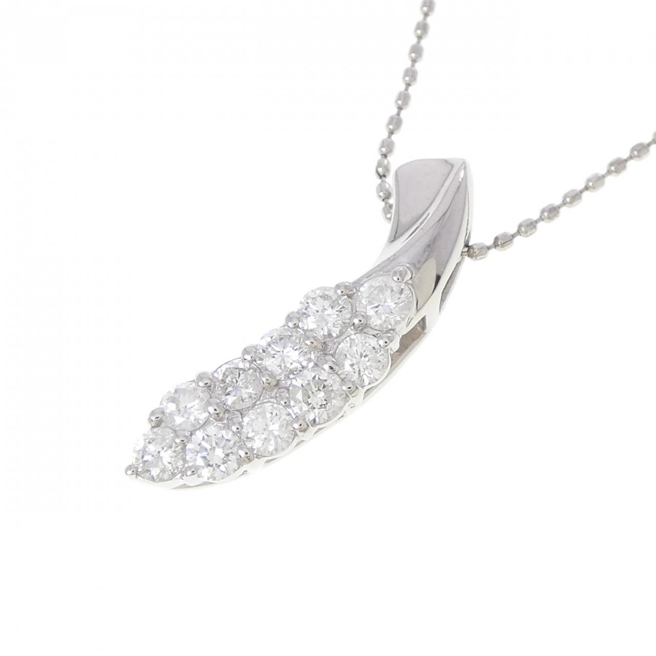 PT900 PT850 0.50CT ダイヤモンドネックレス