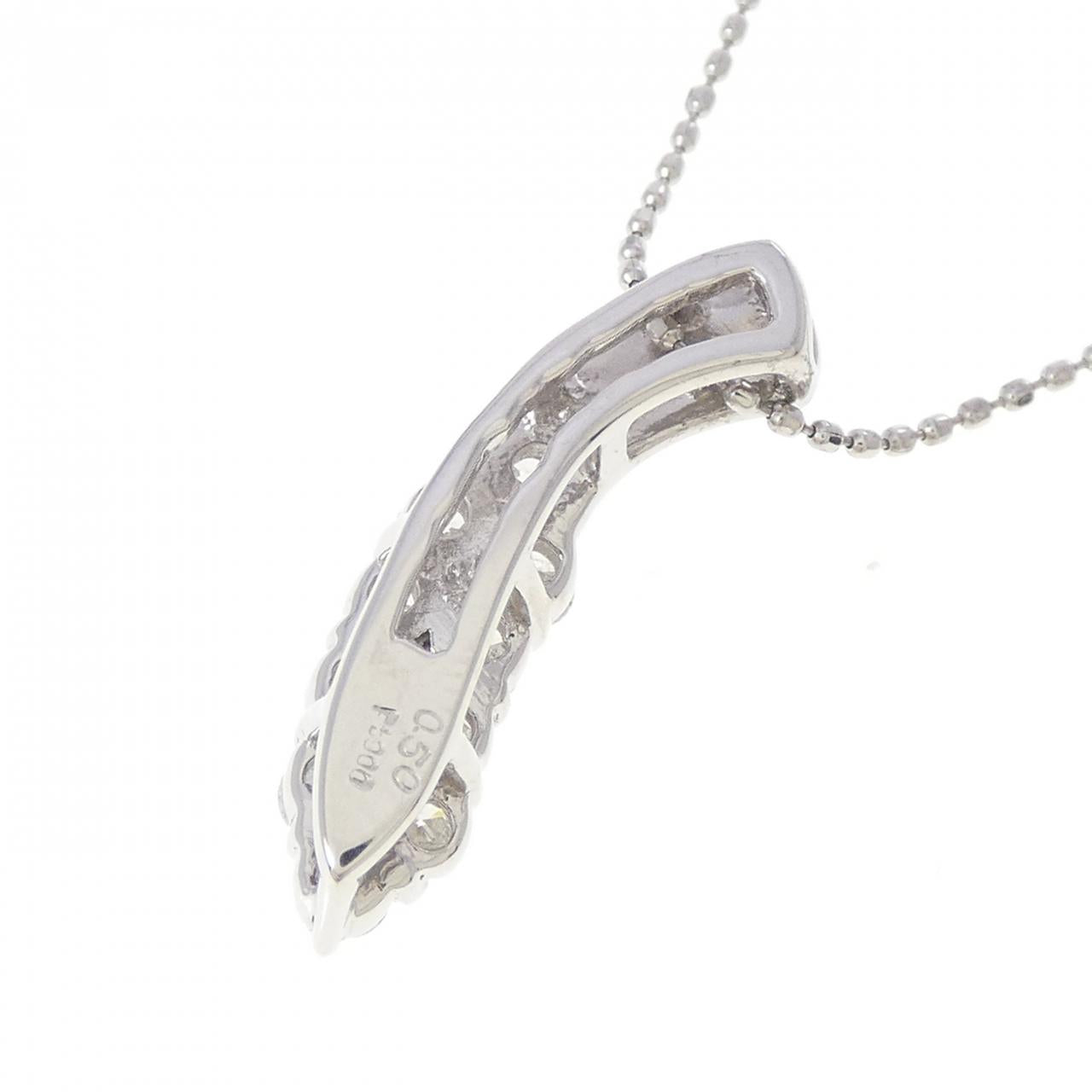 PT900 PT850 0.50CT ダイヤモンドネックレス