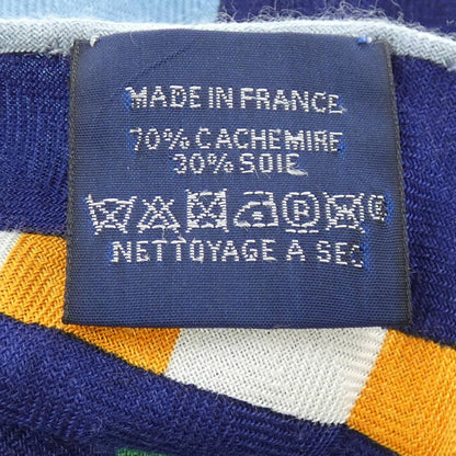 エルメス BOUCLERIE MODERNE EN CASAQUES シルクカシミヤ トライアングルジェアンショール