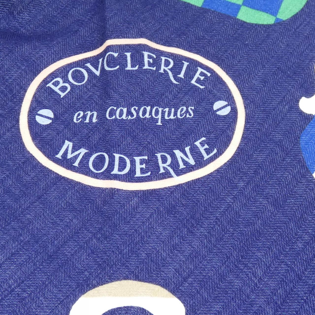 エルメス BOUCLERIE MODERNE EN CASAQUES シルクカシミヤ トライアングルジェアンショール