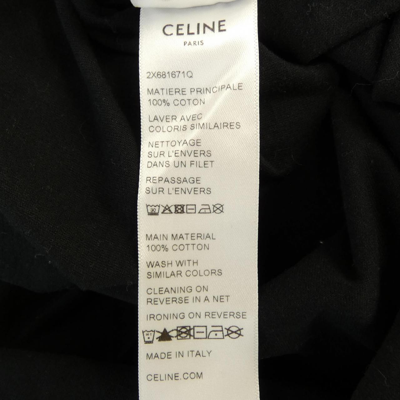 セリーヌ CELINEルーズコットンTシャツ