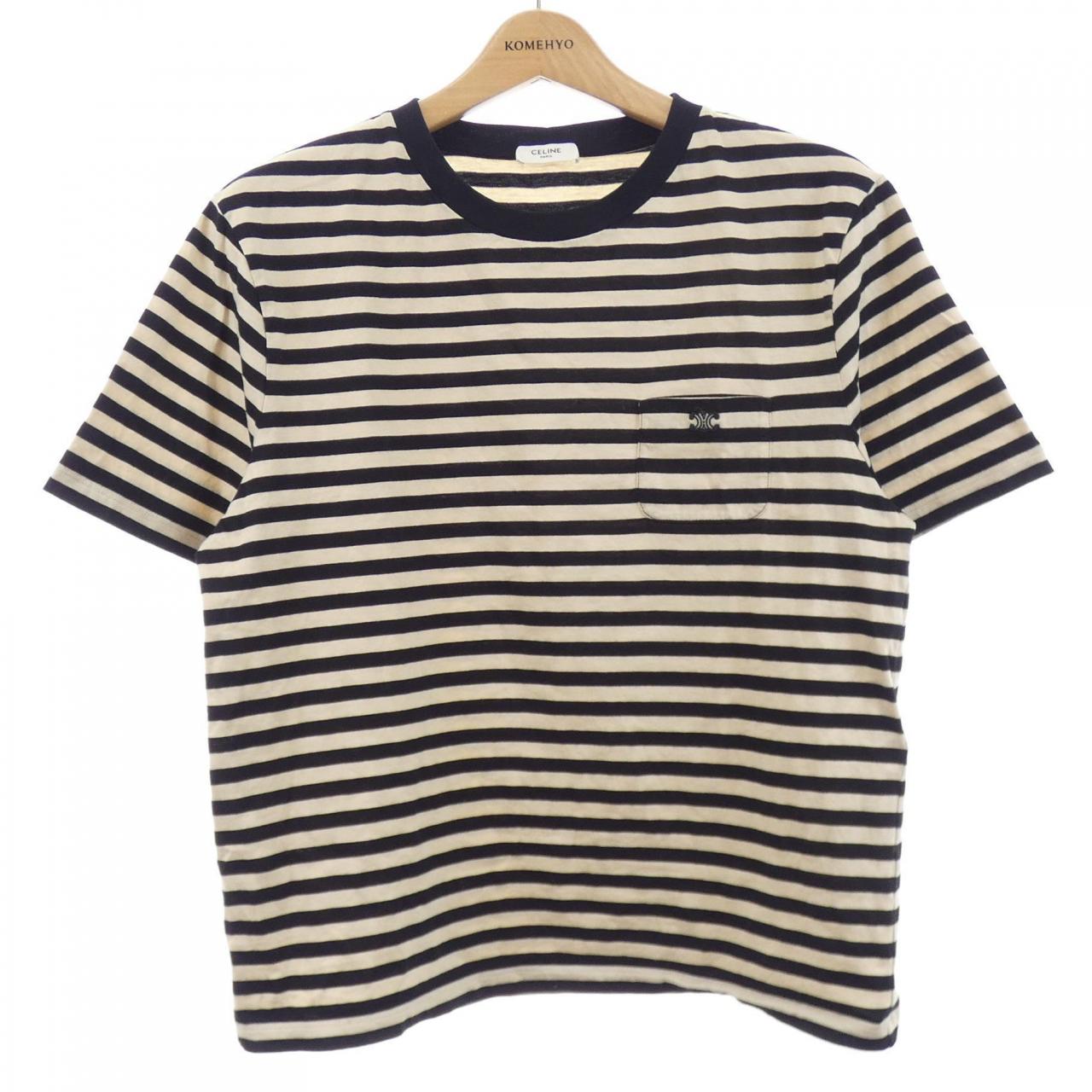 セリーヌ トリオンフ コットンTシャツ