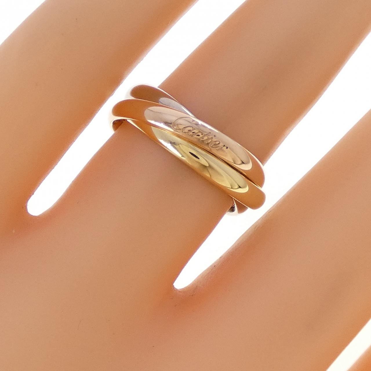 カルティエ トリニティ 750スリーカラーゴールド リング 9号