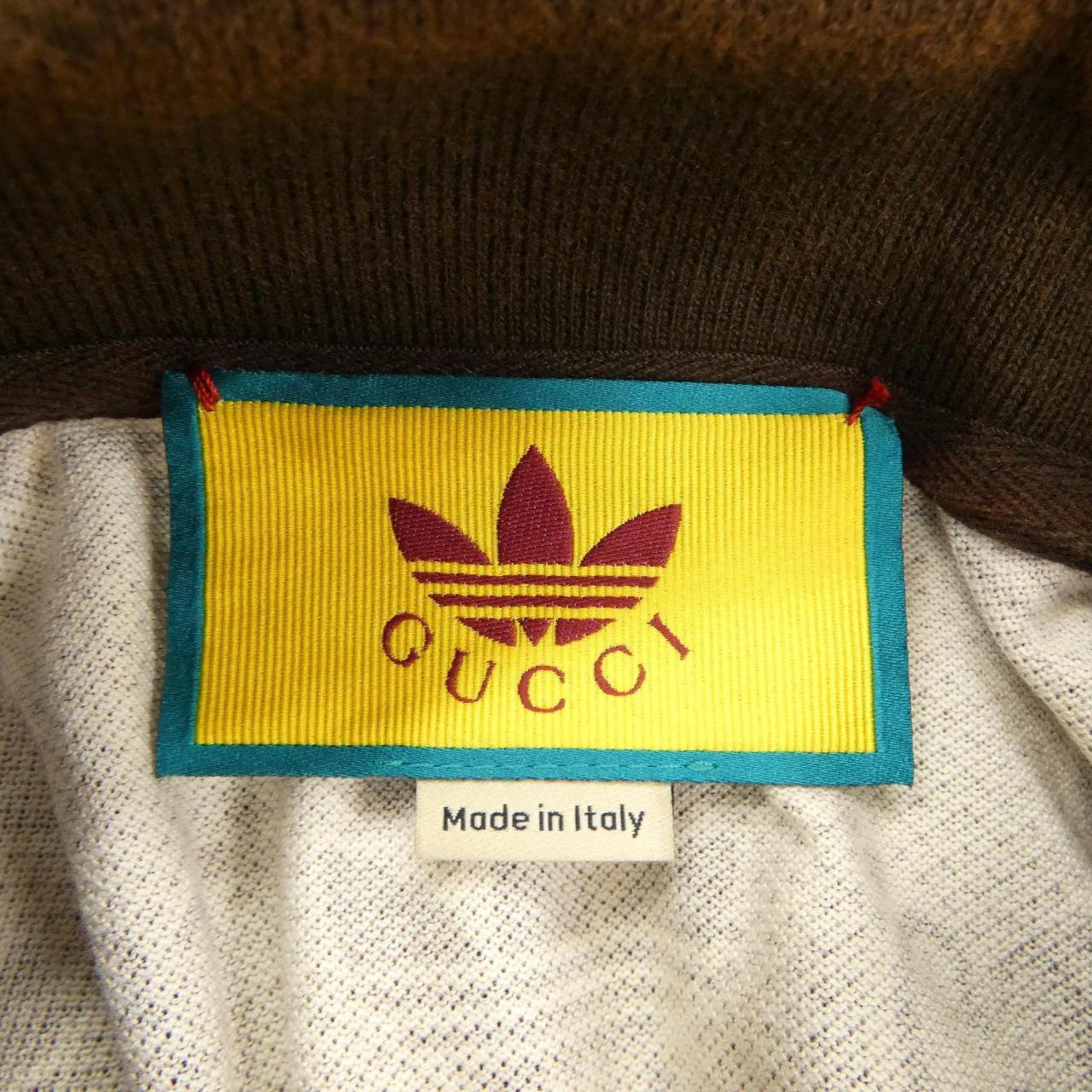 グッチ アディダス コットンポロシャツ