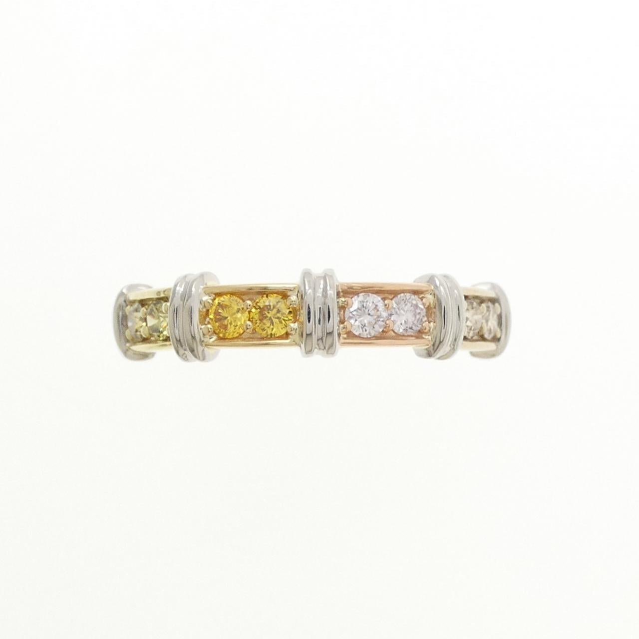 ジーエスティービー プラチナAu750 リング ダイヤモンド 0.24CT