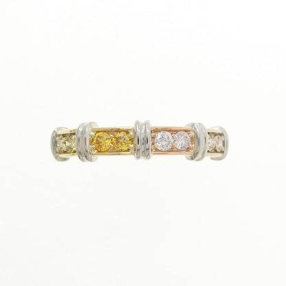 ジーエスティービー プラチナAu750 リング ダイヤモンド 0.24CT