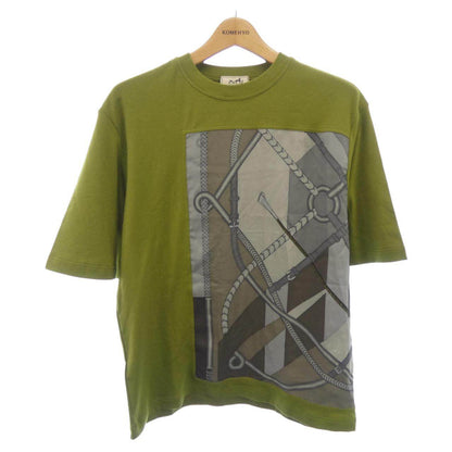 エルメス PARCORS SANS FAUTE DECADRE カシミヤ混 Tシャツ