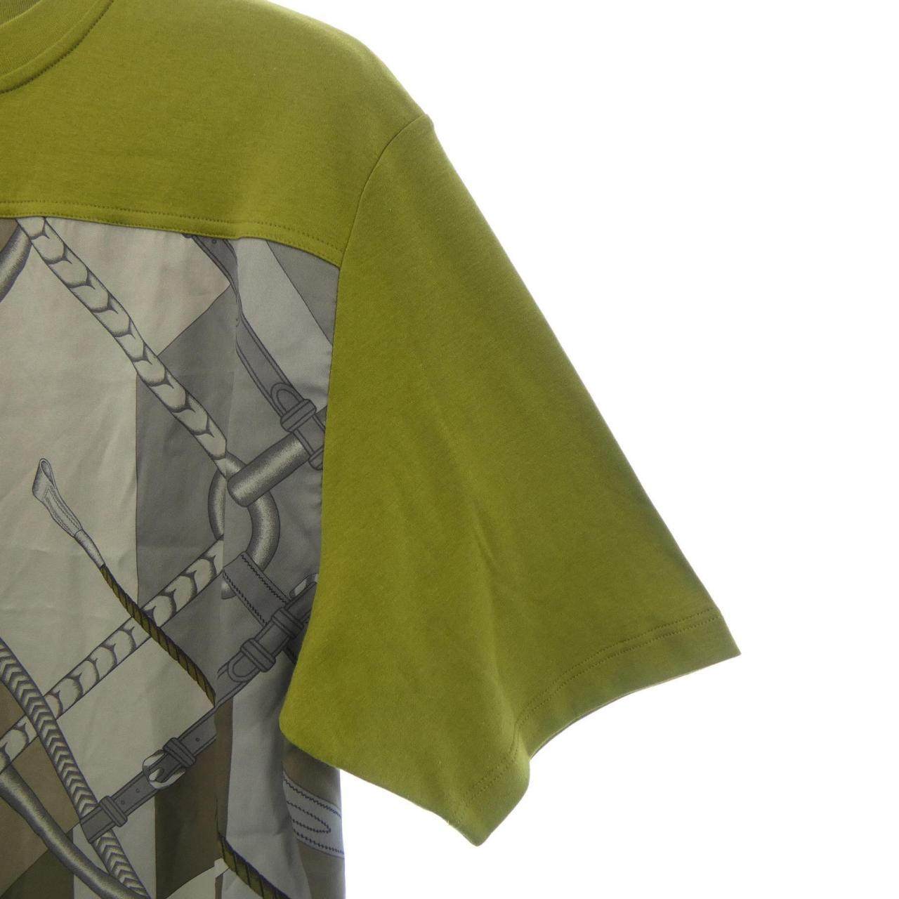 エルメス PARCORS SANS FAUTE DECADRE カシミヤ混 Tシャツ