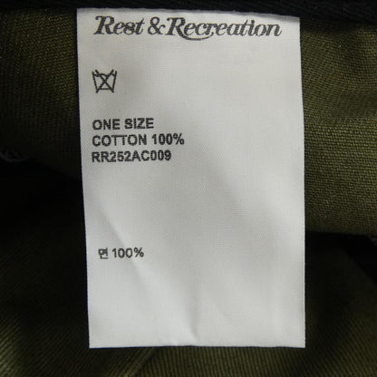 REST&RECREATION コットンキャップ